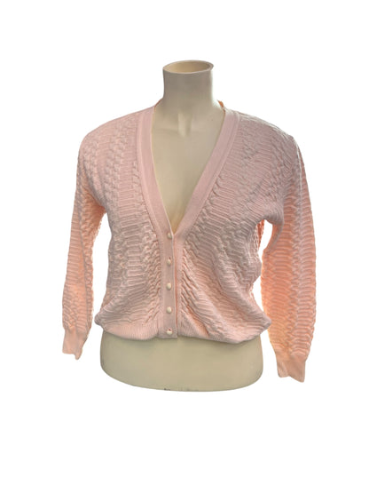 BARCLAY PEACH COTTON CARDIGAN | 16