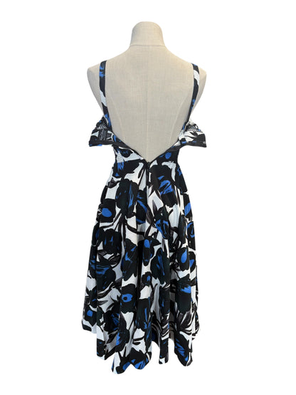 RETROSPECTD BLUE & BLACK DRESS | 4