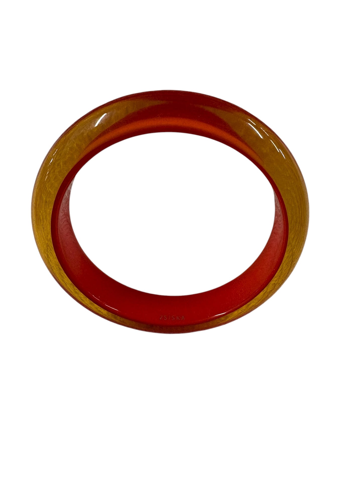 ORANGE GLITTER BANGLE