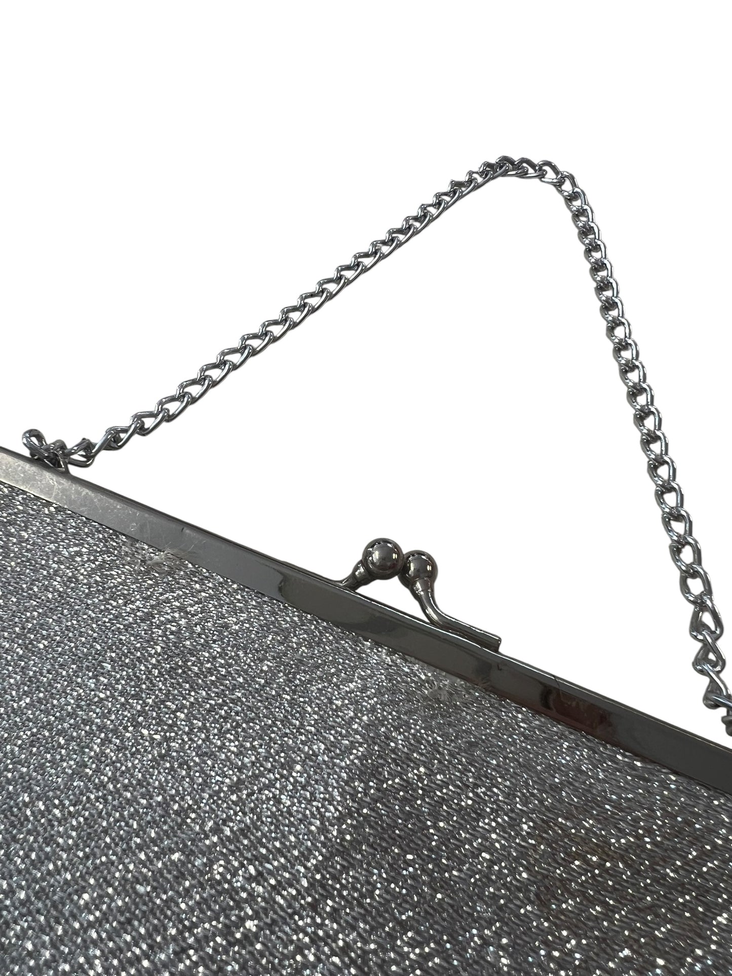 SILVER METALLIC HANDBAG