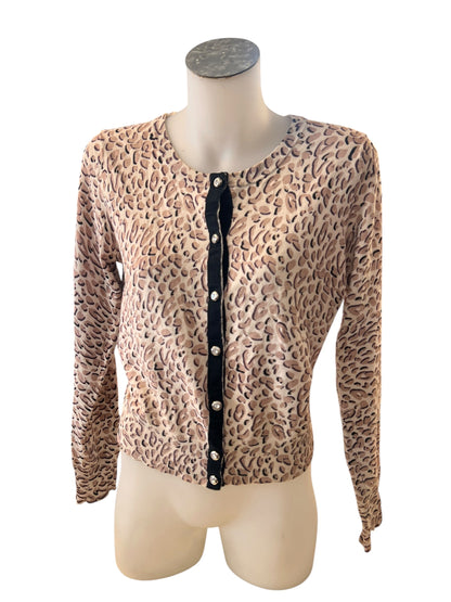 MEMO LEOPARD PRINT CARDIGAN | M