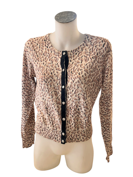 MEMO LEOPARD PRINT CARDIGAN | M