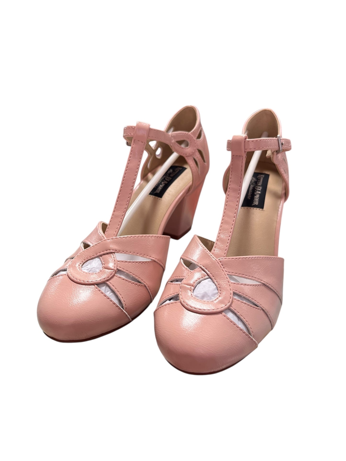 KITTEN DEMOUR BABY PINK HEELS | 7