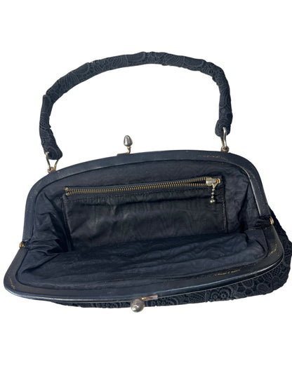 BLACK DAISY HANDBAG