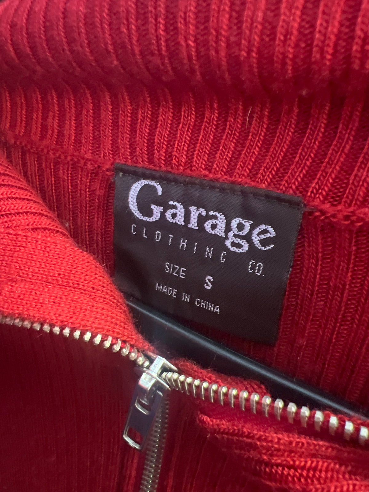 GARAGE RED KNIT JACKET| S