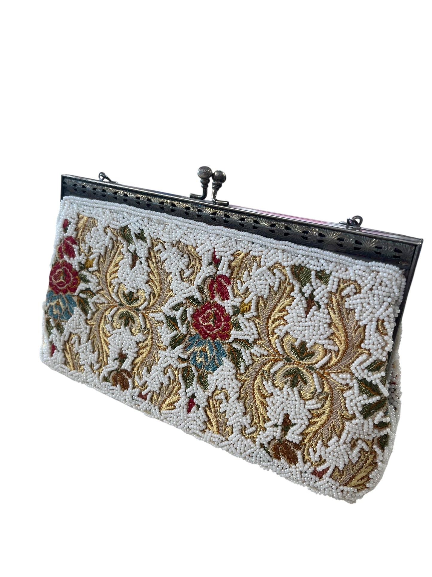 EMBROIDERED SEED BEAD BAG
