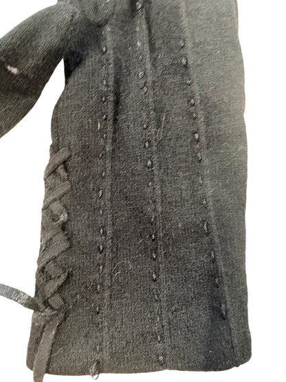 WOOL WRISTLET EMBELLISHED GLOVES