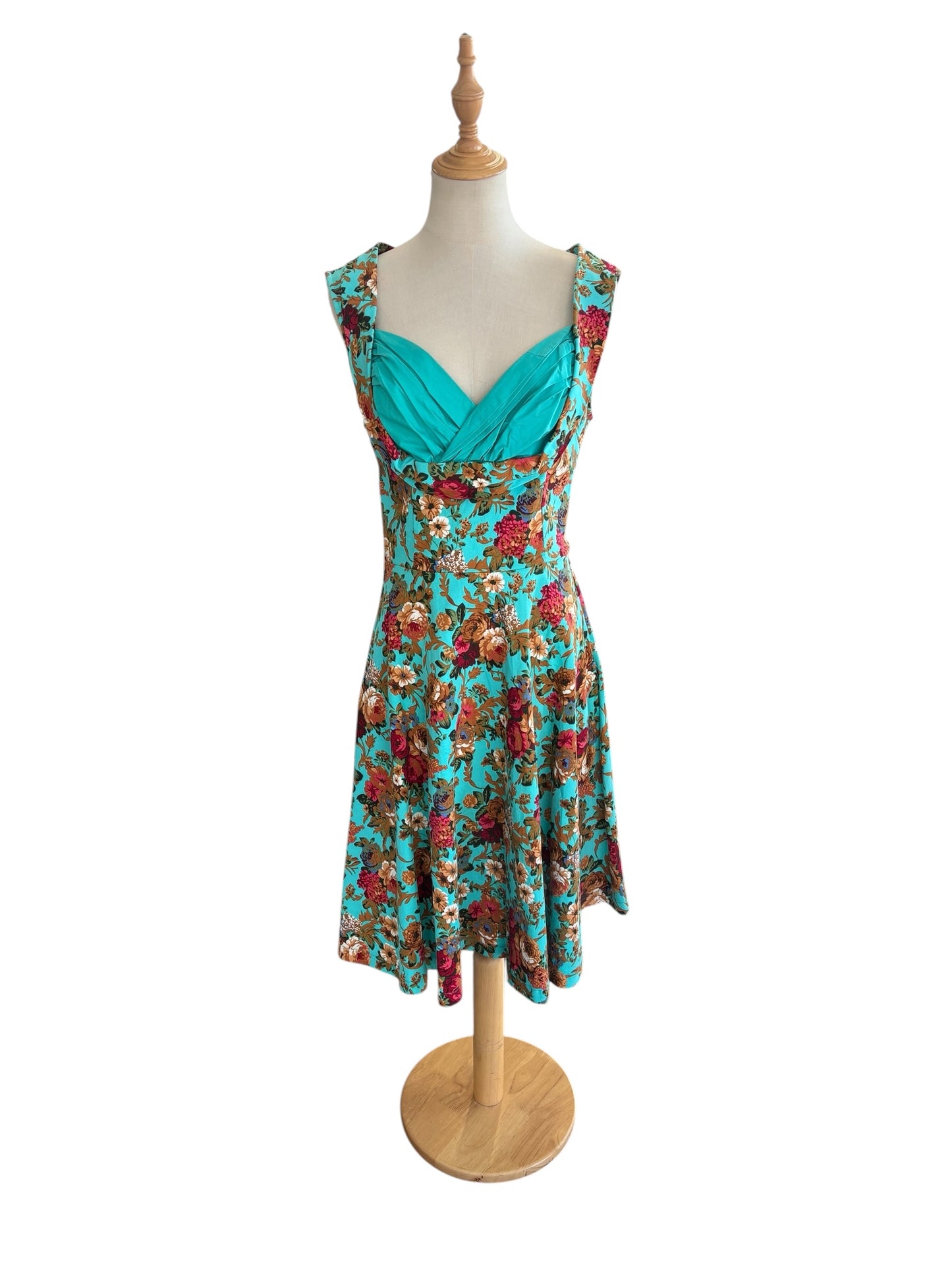 LINDY BOP BLUE FLORAL DRESS | 18