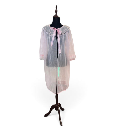 SWEET NYLON ROSE BUD ROBE | 16
