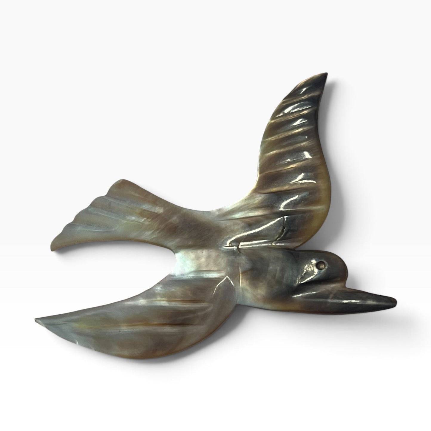SHELL GULL BROOCH
