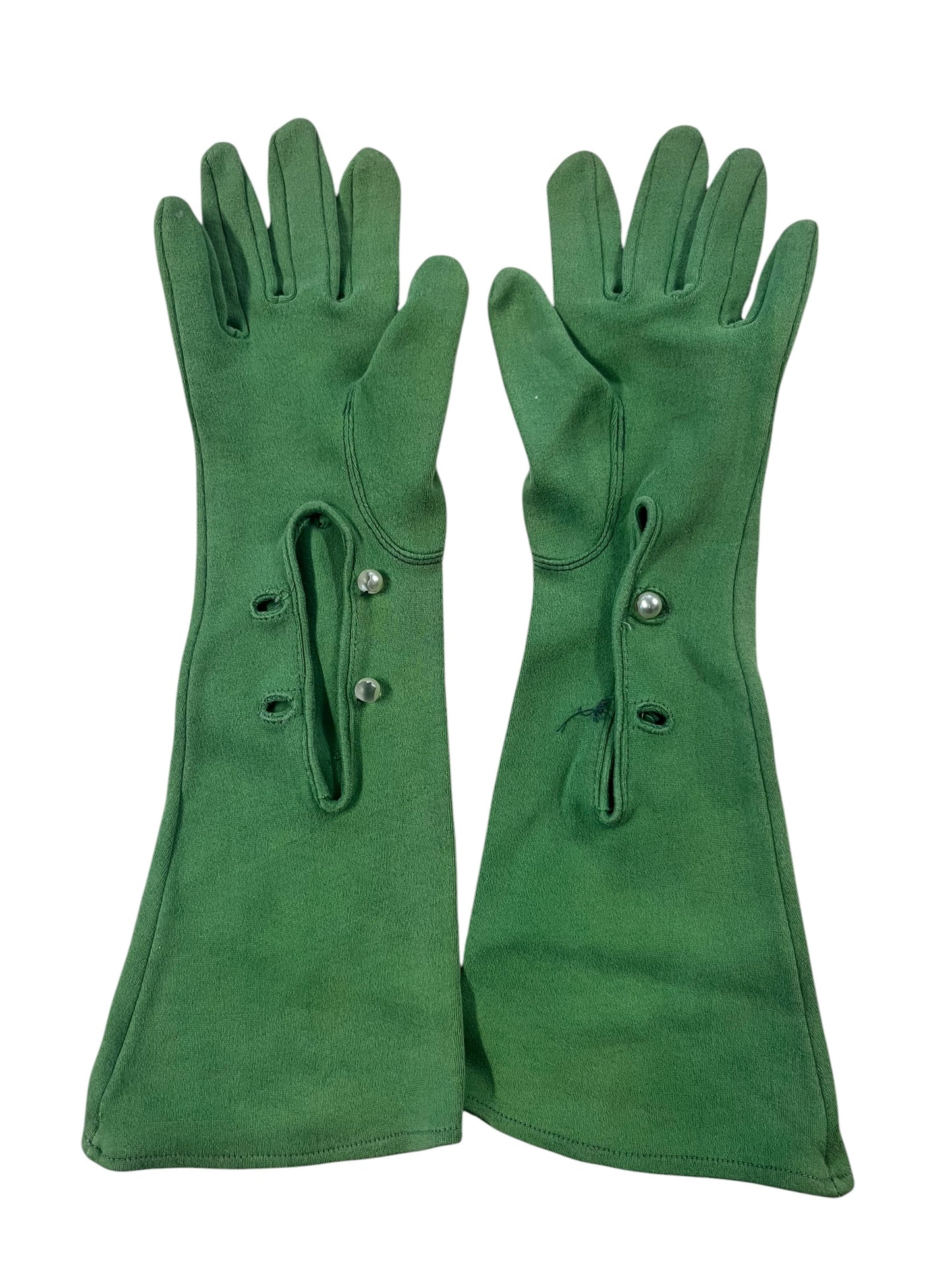 DENTS GREEN GLOVES 6.5
