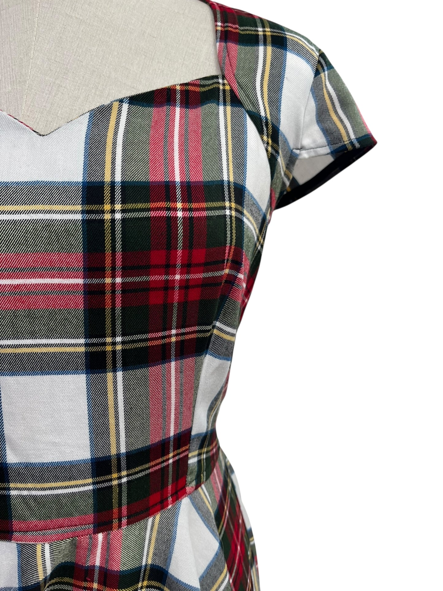 HELLBUNNY TARTAN DRESS | S