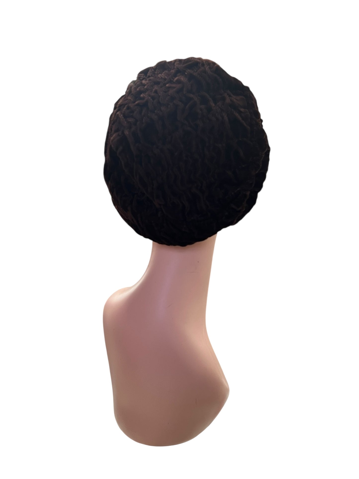 FUR HAT with BROOCH