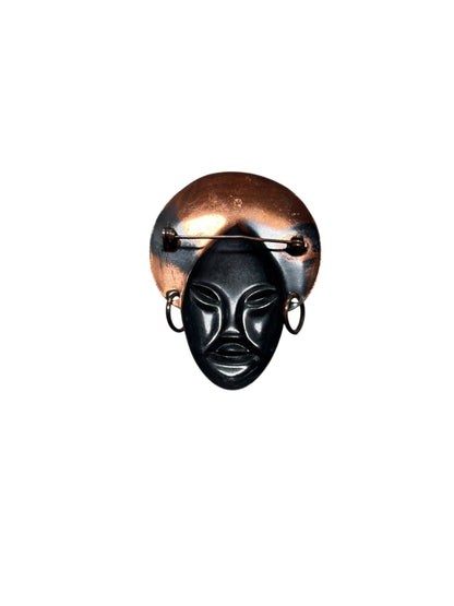 CANADIAN COPPER BUDDHA BROOCH
