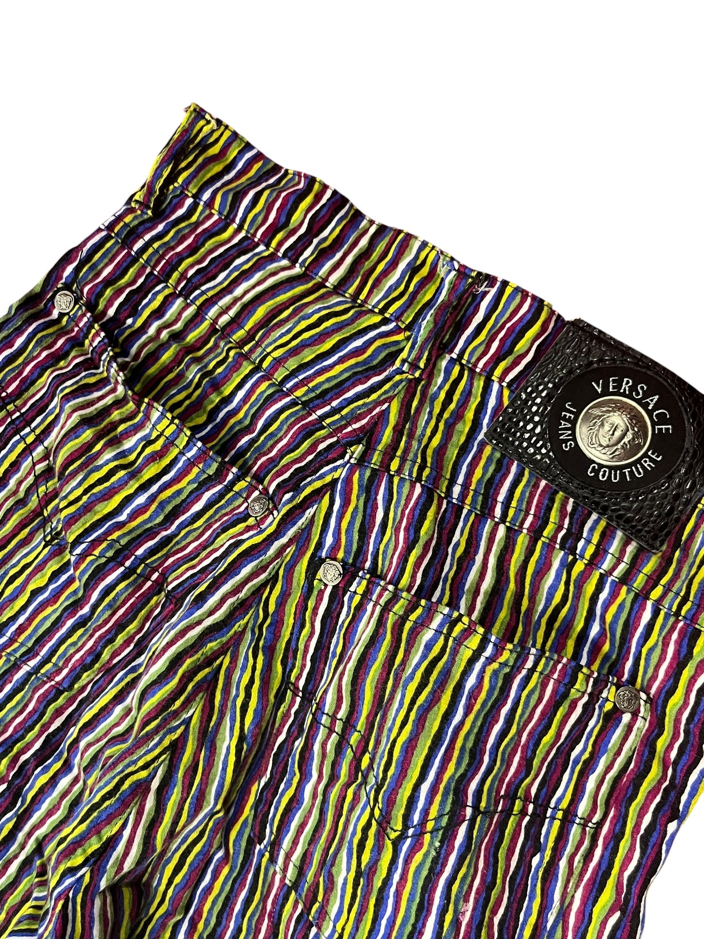 VERSACE STRIPED PANTS | 29