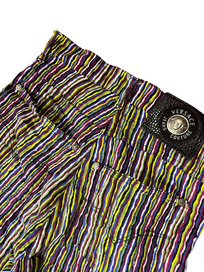 VERSACE STRIPED PANTS | 29