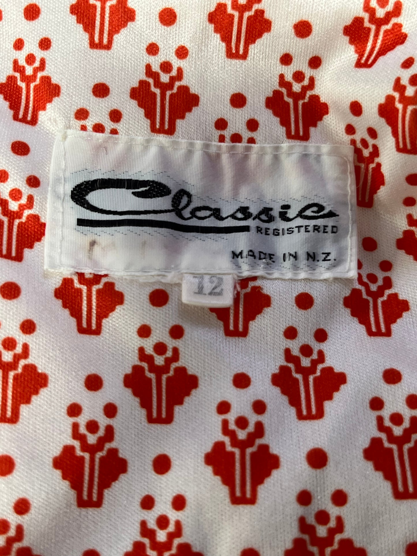 CALLIOPE ORANGE 70s DRESS sz 12
