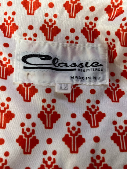 CALLIOPE ORANGE 70s DRESS sz 12
