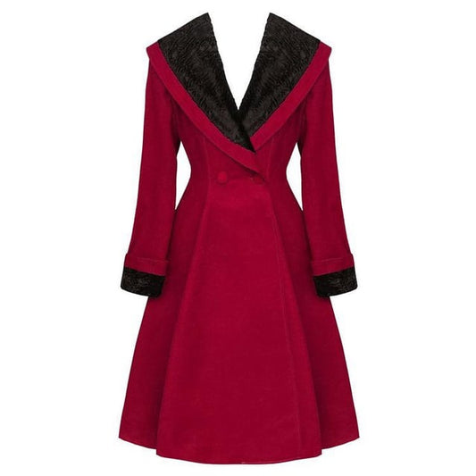 HELL BUNNY RED COAT | 3XL