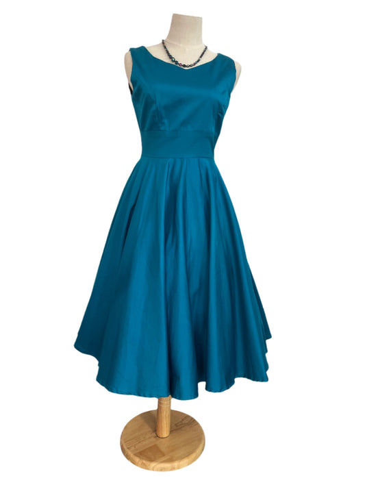 VANESSA KELLY SAPPHIRE MALTIDA DRESS SZ 10