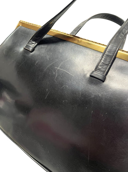 FASSBENDER BLACK LEATHER HANDBAG