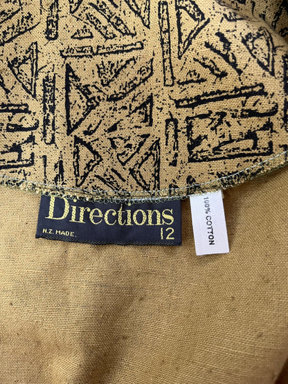 DIRECTIONS KHAKI COTTON DRESS SZ 12
