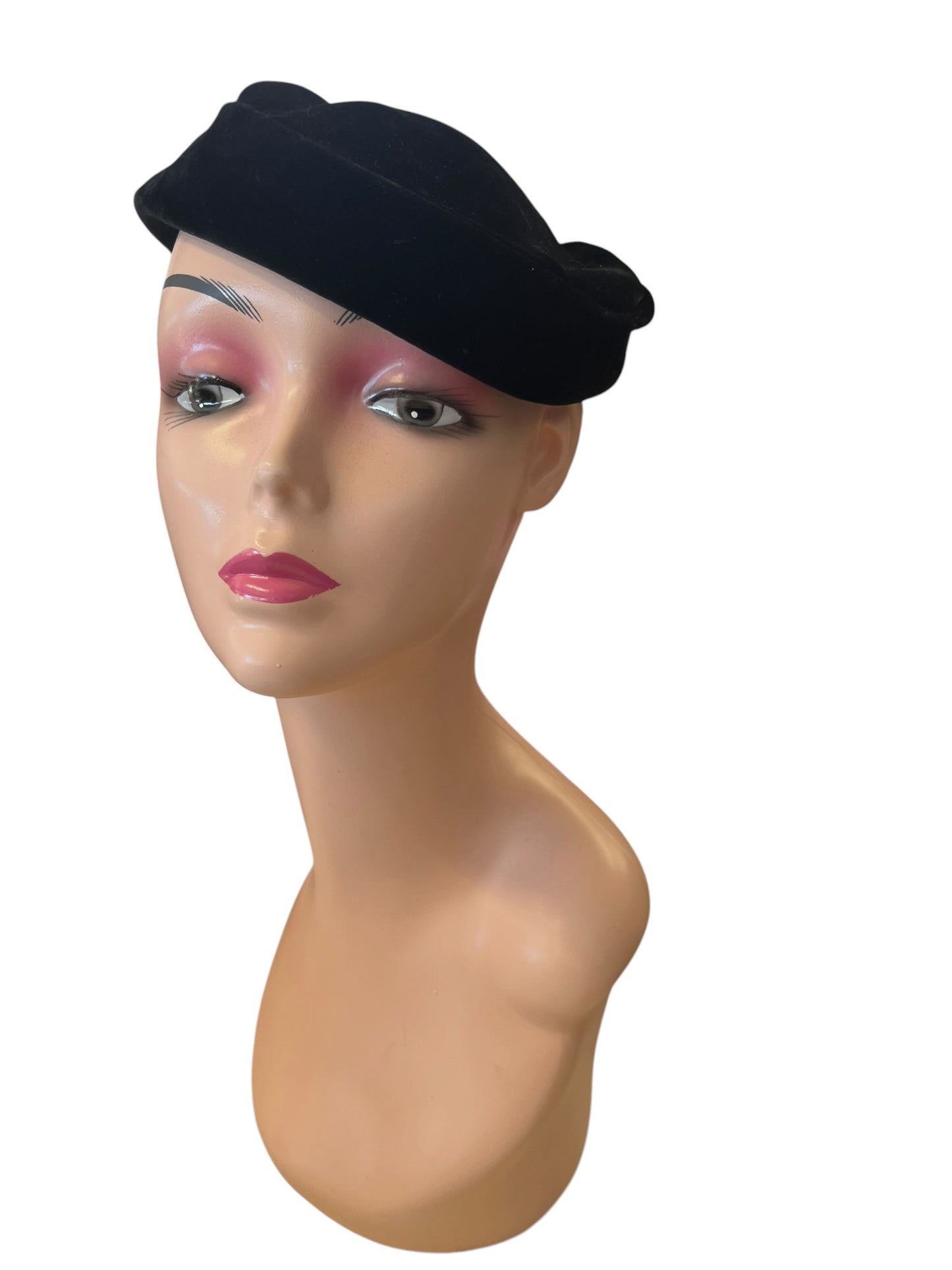 BLACK RHINESTONE HAT