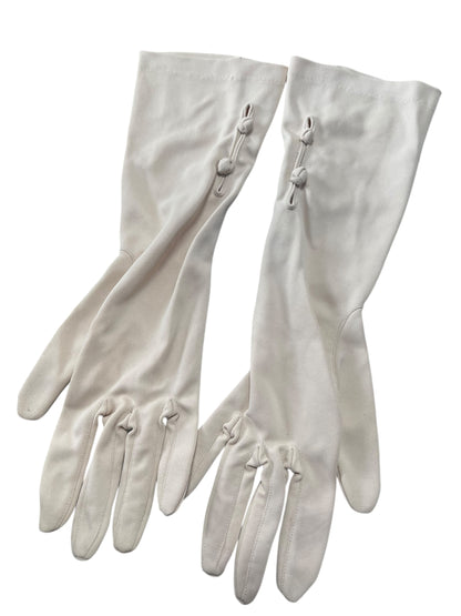 MID LENGTH BEIGE GLOVES | 8