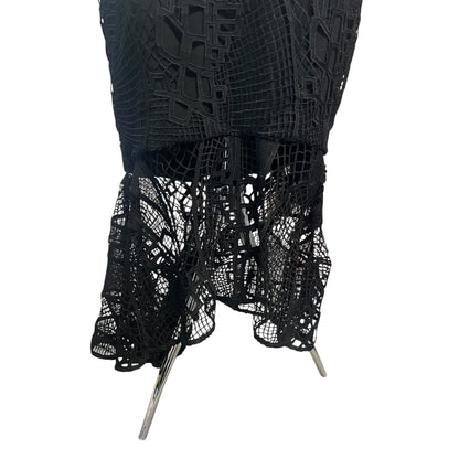 CITY CHIC BLACK LACE GOWN | S/18