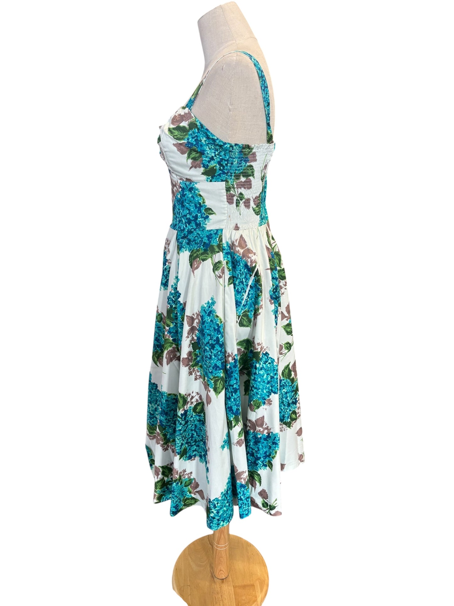 RETROSPECTD BLUE HYDRANGEA DRESS | 6