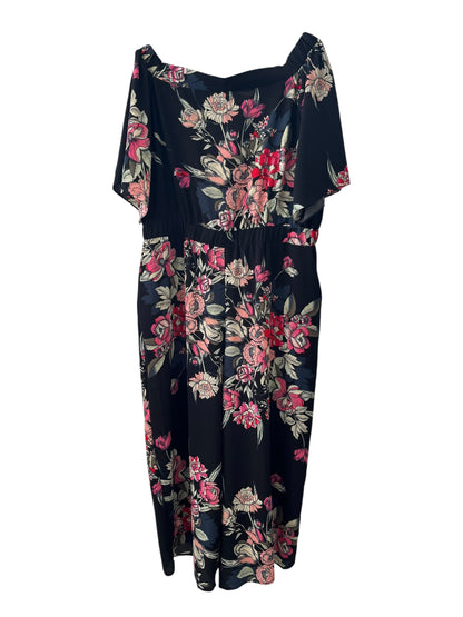 CITY CHIC OFF SHOULDER FLORAL JUMPSUIT | S