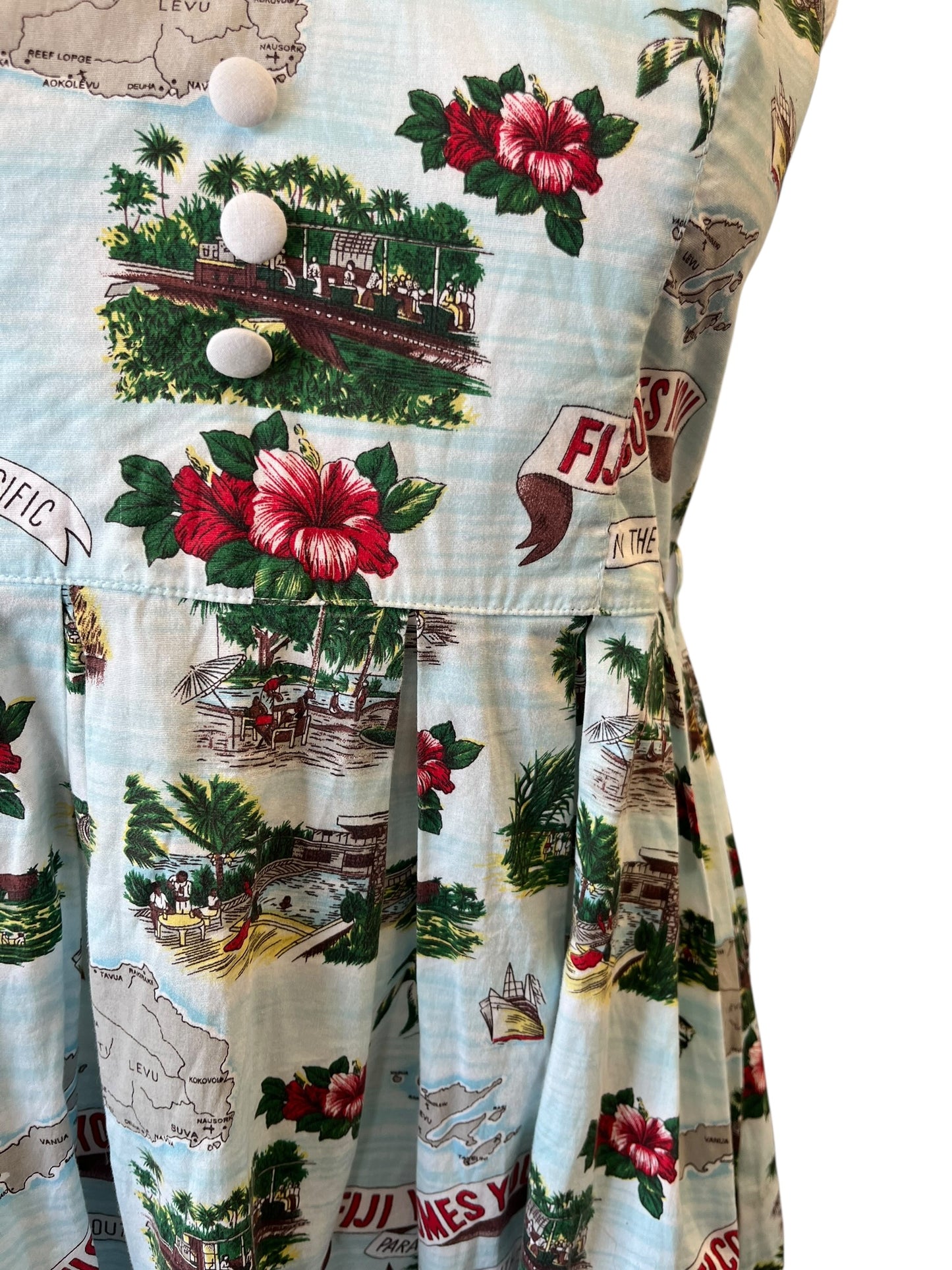 HELL BUNNY VIXEN SOUTH PACIFIC DRESS | XL