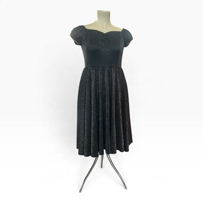 BANNED BLACK GLITTER DRESS | L
