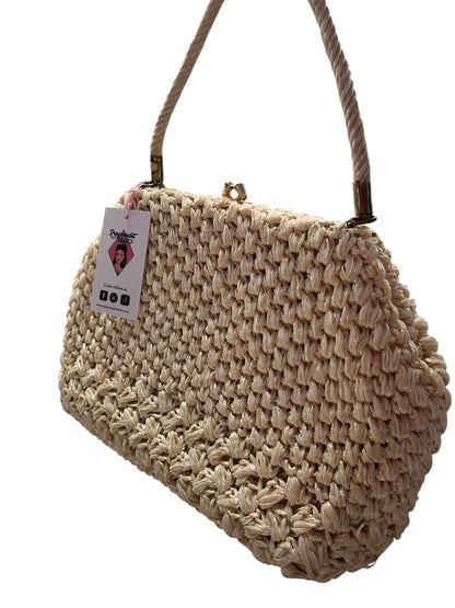 LARGE WOVEN HANDBAG