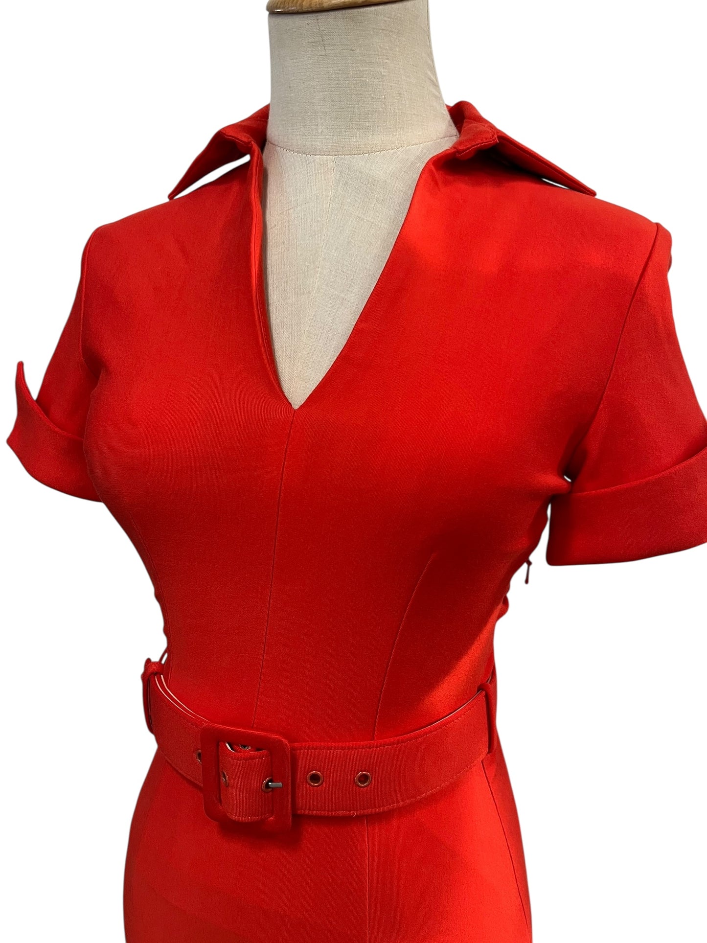 ZOE VINE ORANGE PENCIL DRESS | 8