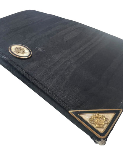 BLACK MOTHER OF PEARL CLUTCH
