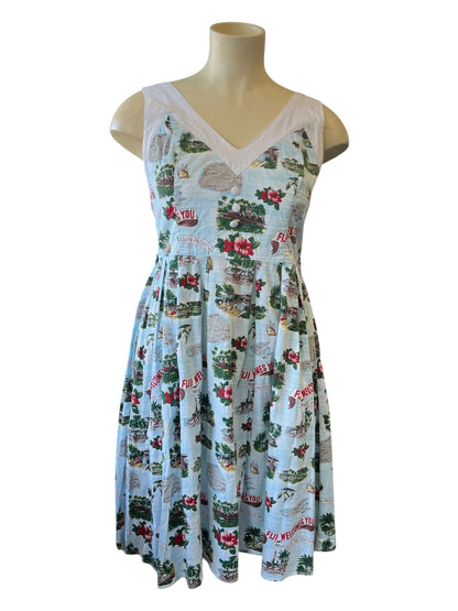 HELL BUNNY VIXEN SOUTH PACIFIC DRESS | XL