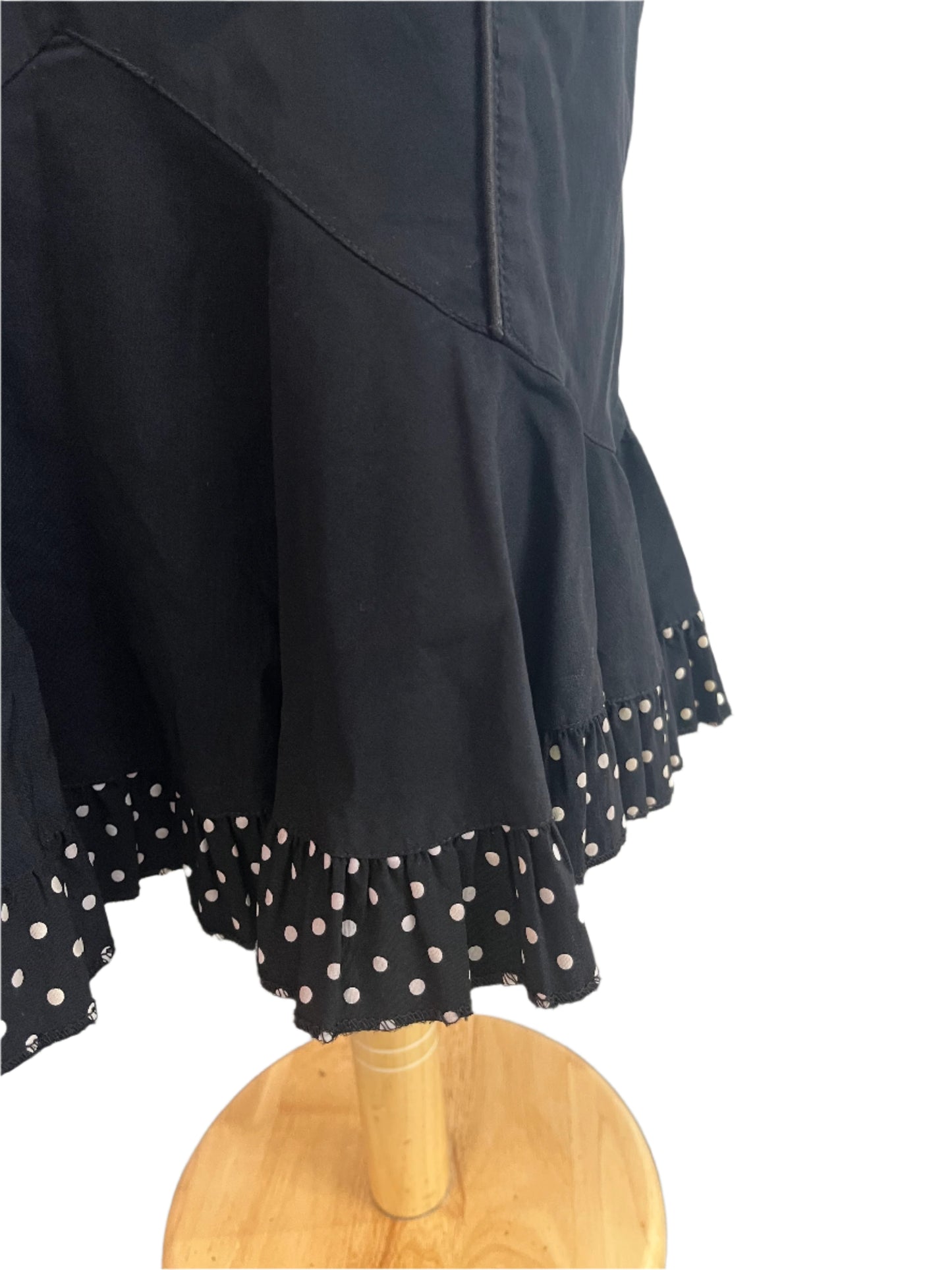 HELLBUNNY POLKADOT PENCIL SKIRT SZ L/12