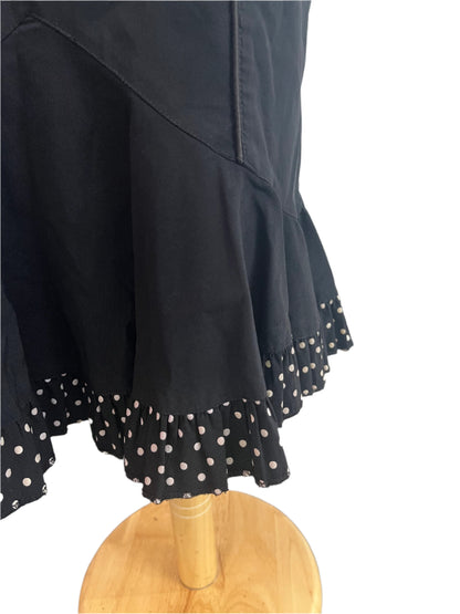 HELLBUNNY POLKADOT PENCIL SKIRT SZ L/12