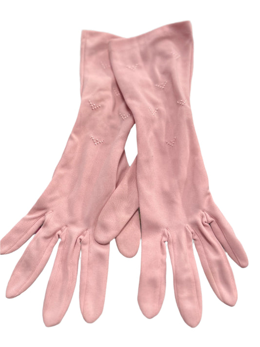 PALE PINK GLOVES SZ 7.5