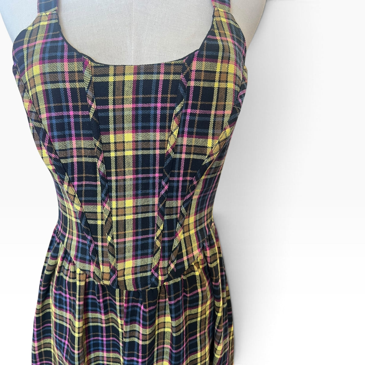 DANGERFIELD YELLOW TARTAN DRESS | 10