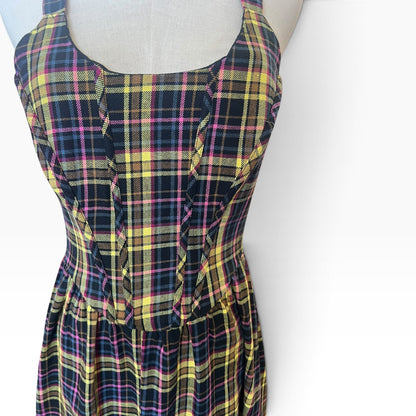DANGERFIELD YELLOW TARTAN DRESS | 10