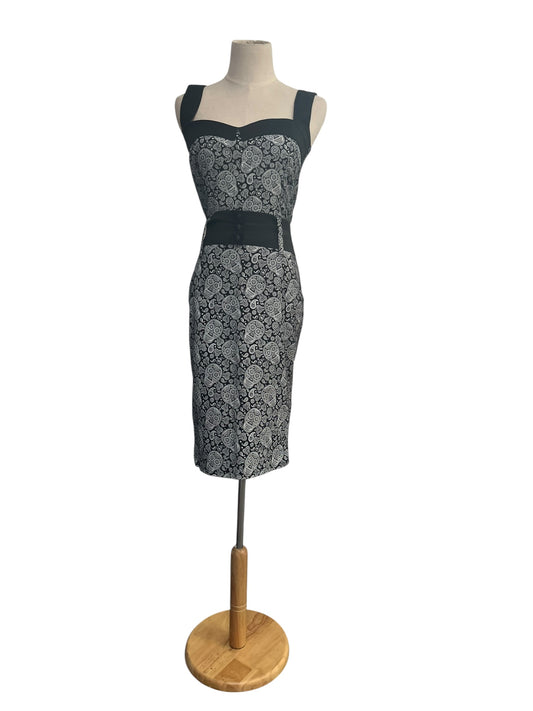 SWITCHBLADE STILETTO PAISLEY DRESS | M10