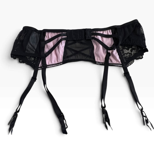 BLACK & PINK GARTER BELT | 10