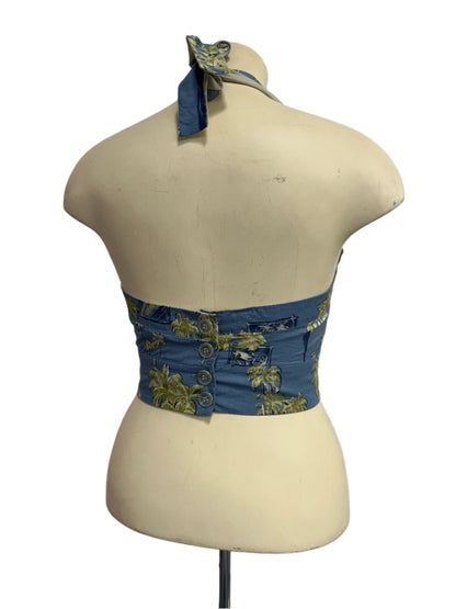 DORIS PLUM - BLUE TOP sz 16