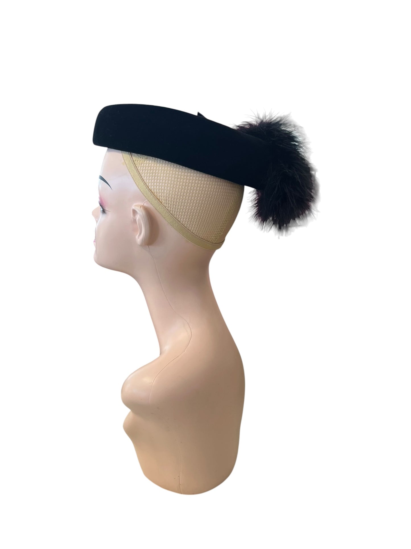 C&A BLACK FEATHER HAT
