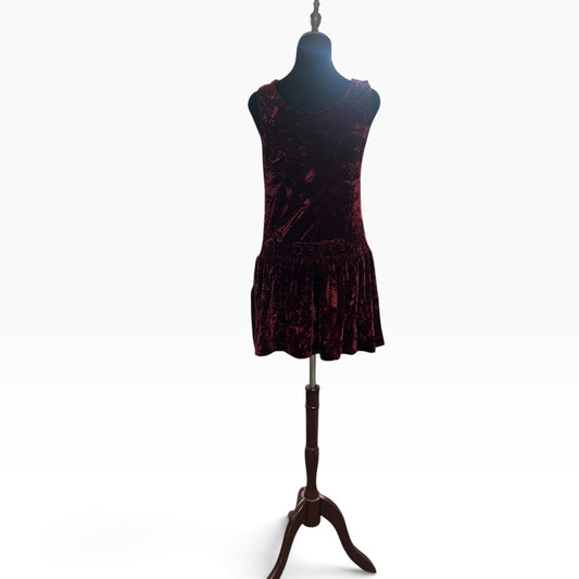 BURGUNDY VELVET DRESS | 12