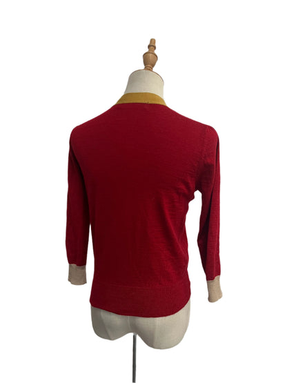 FRIENDS OF COUTURE WOOL CARDIGAN SZ 8