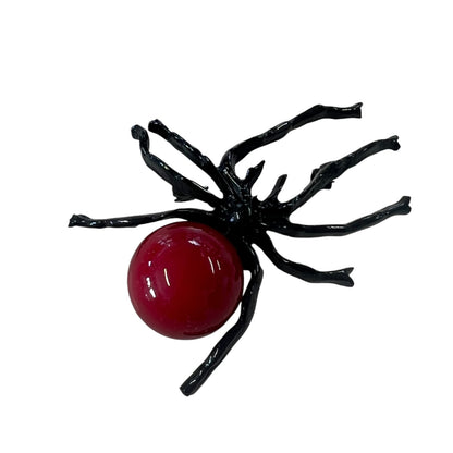 BLACK SPIDER BROOCH
