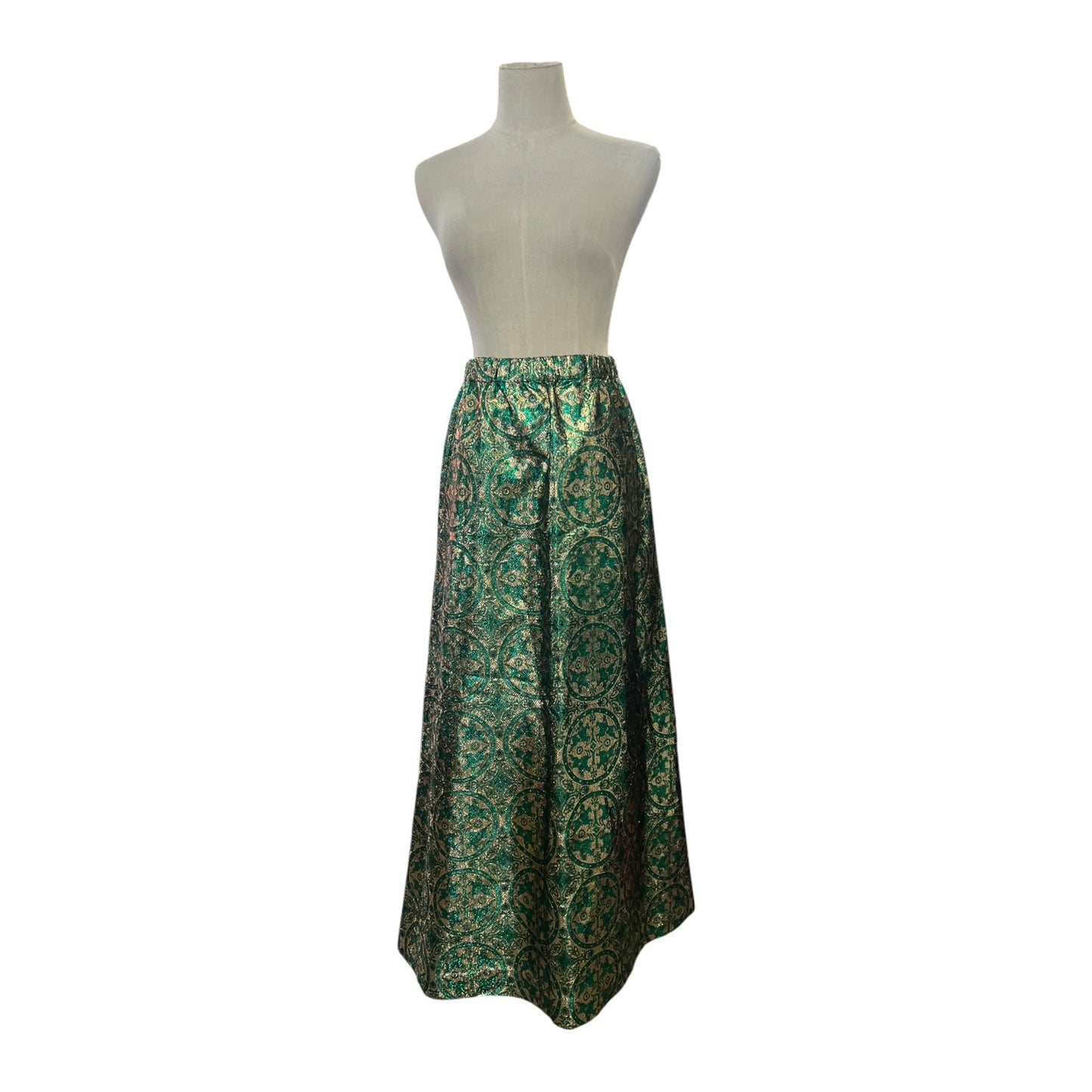 GREEN & GOLD 70S SKIRT | 10